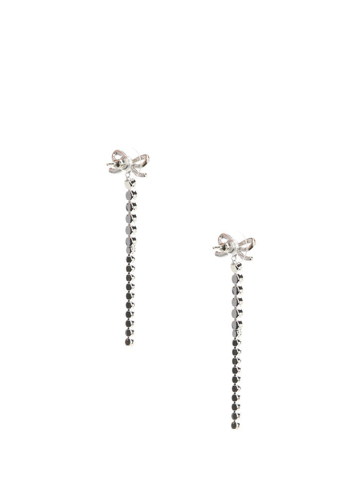 Bow Earrings Silver Copper Jewelry