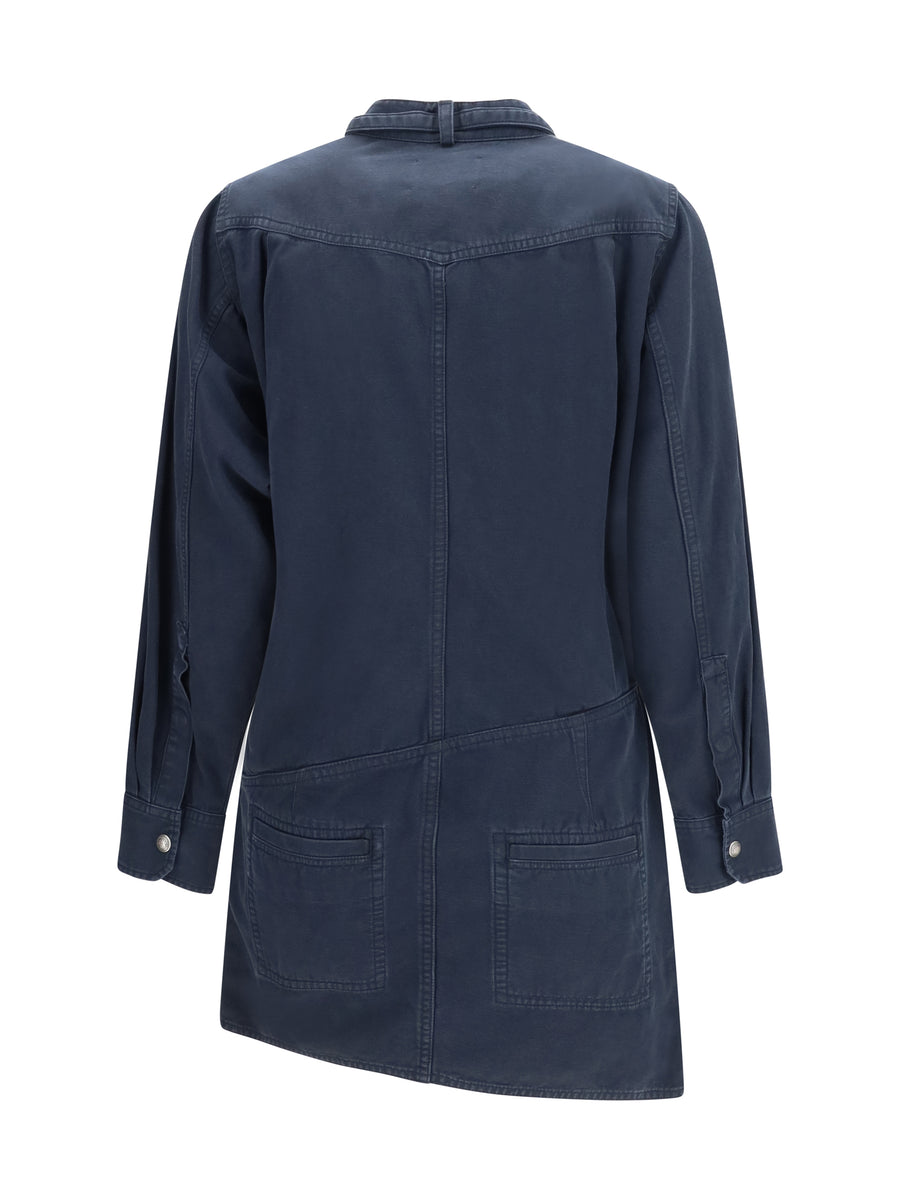 Shirt Dress Nouria Black Cotton