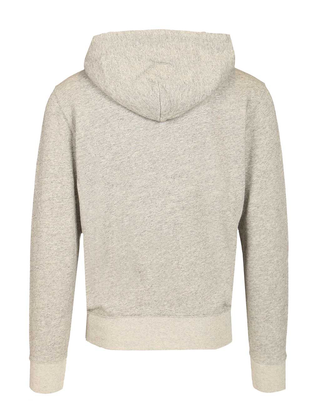 Polo Bear Hoodie Grey Cotton Polyester Sweatshirts