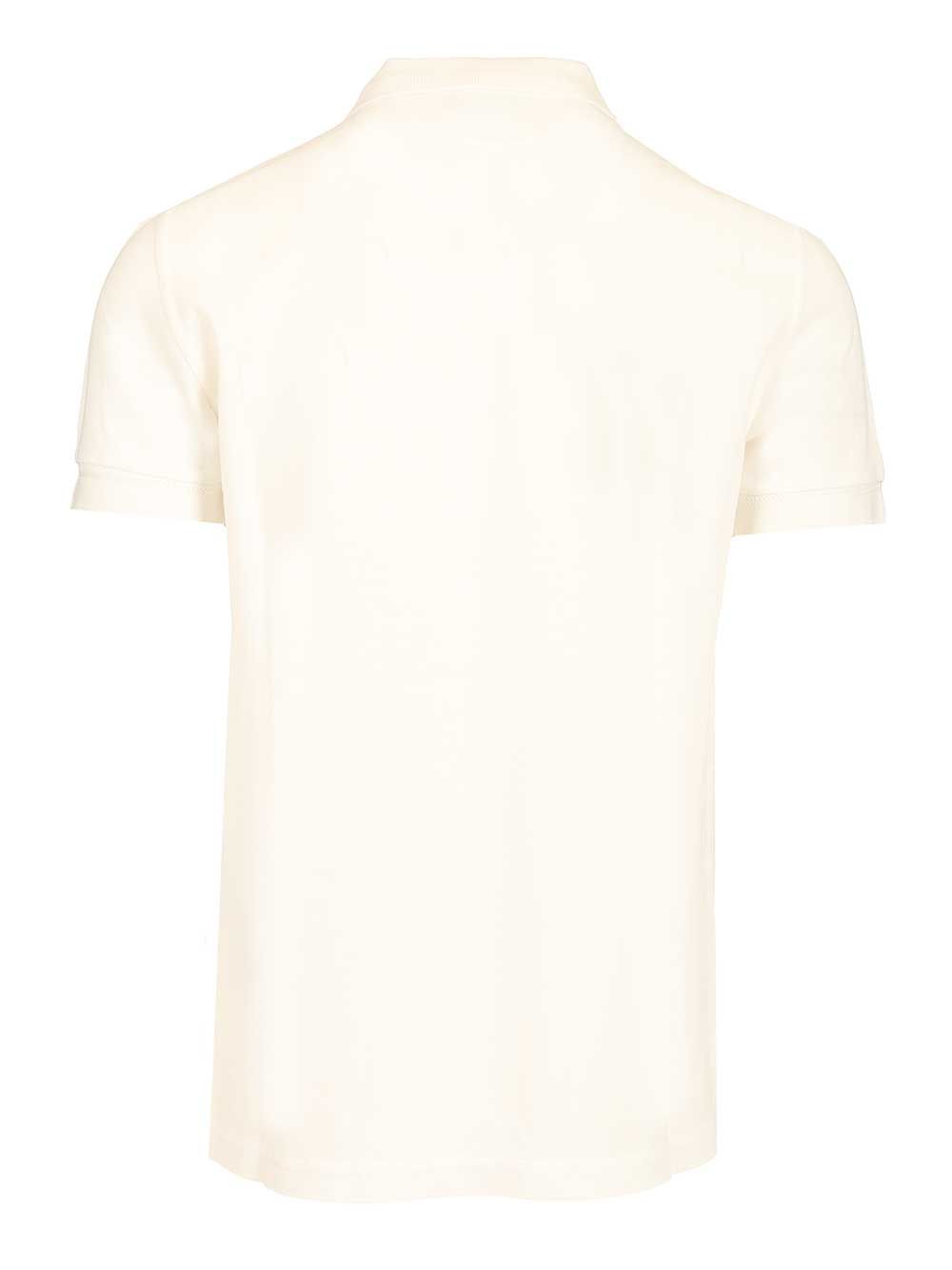 Cotton piqué polo shirt White