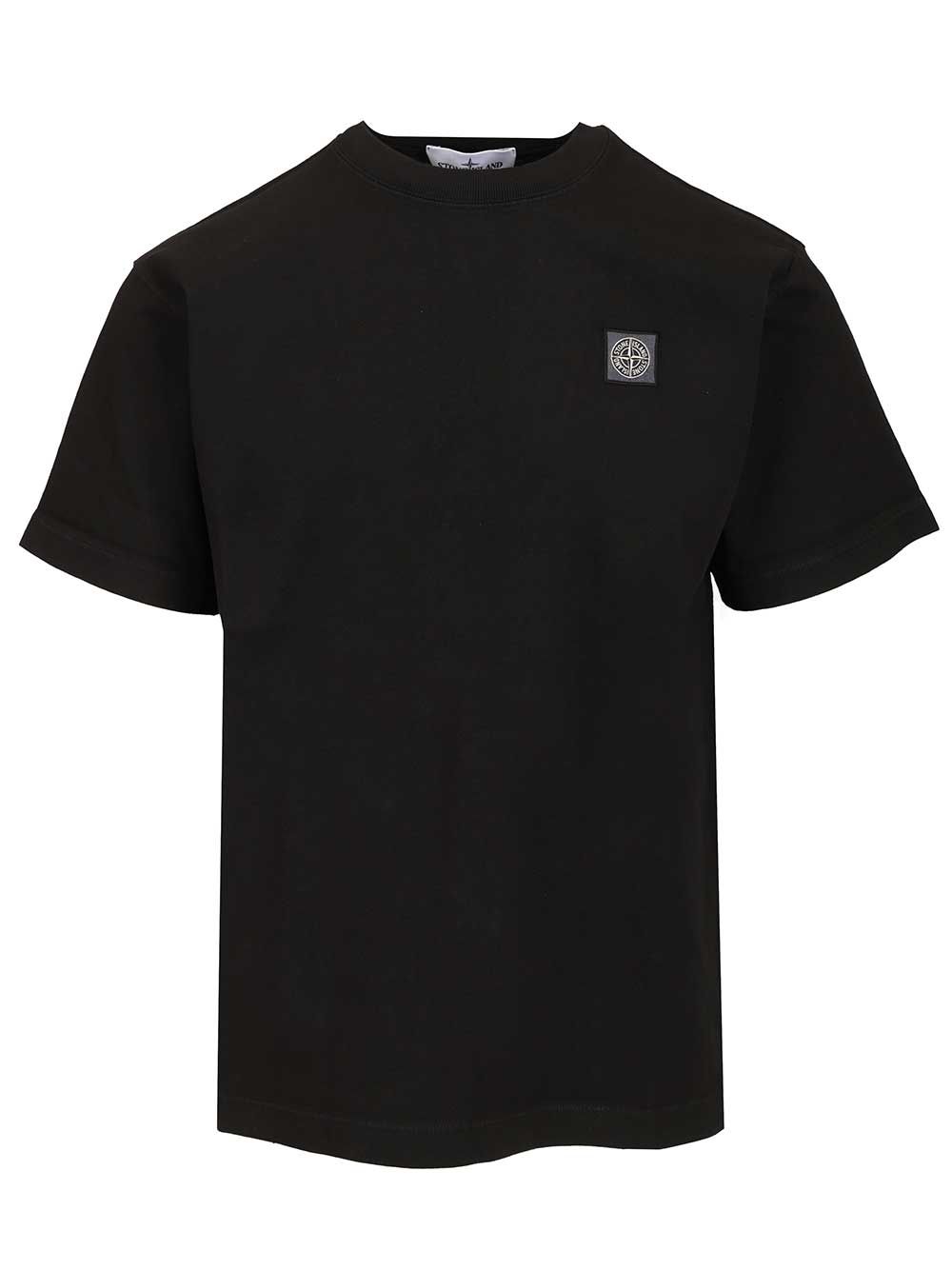 Cotton T-Shirt Black Capo: Cotone