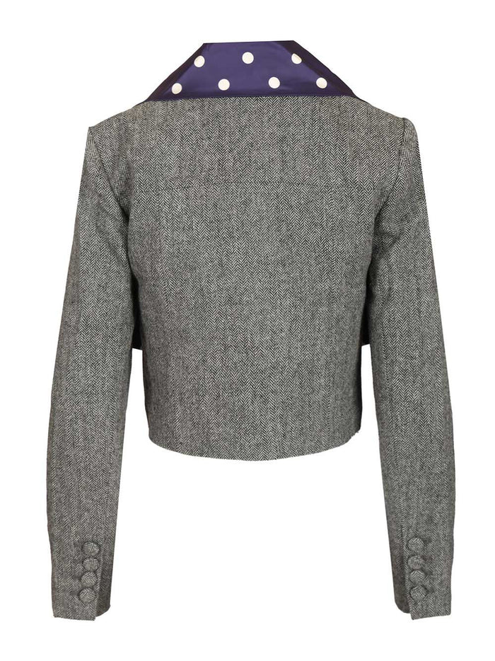 Herringbone jacket Grey Main : Wo Pes Lining:cu