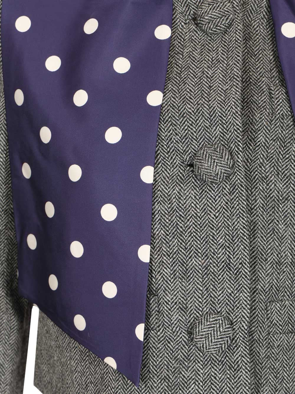 Herringbone Jacket Grey Main : Wo Pes Lining:cu
