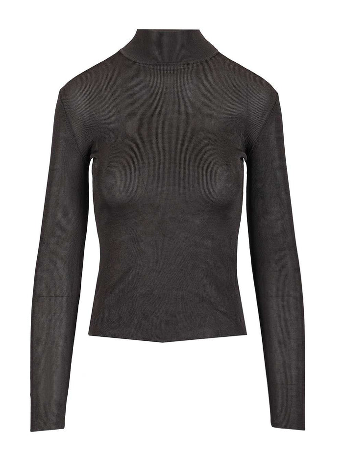 Knitted Top Grey Main: Vis Knitwear
