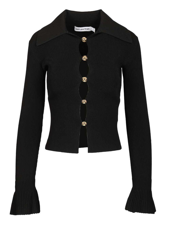 Button-up sweater Black Knitwear