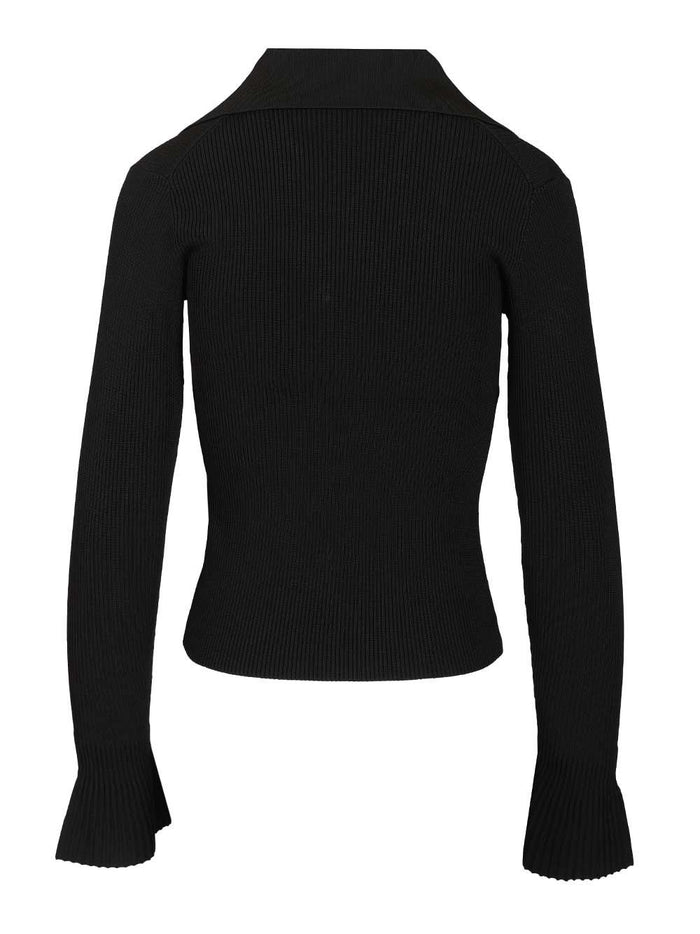 Button-up sweater Black Knitwear