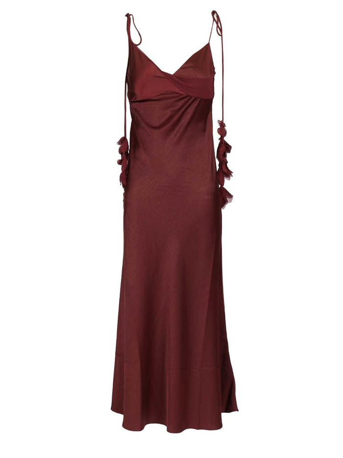 Midi dress Bordeaux Main : Pes Lining:pes