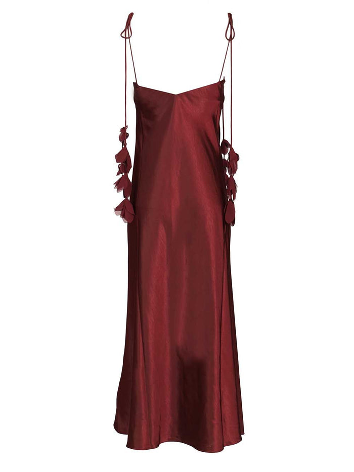 Midi dress Bordeaux Main : Pes Lining:pes