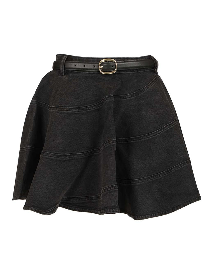 Flared miniskirt Black Main :co Ea Skirt