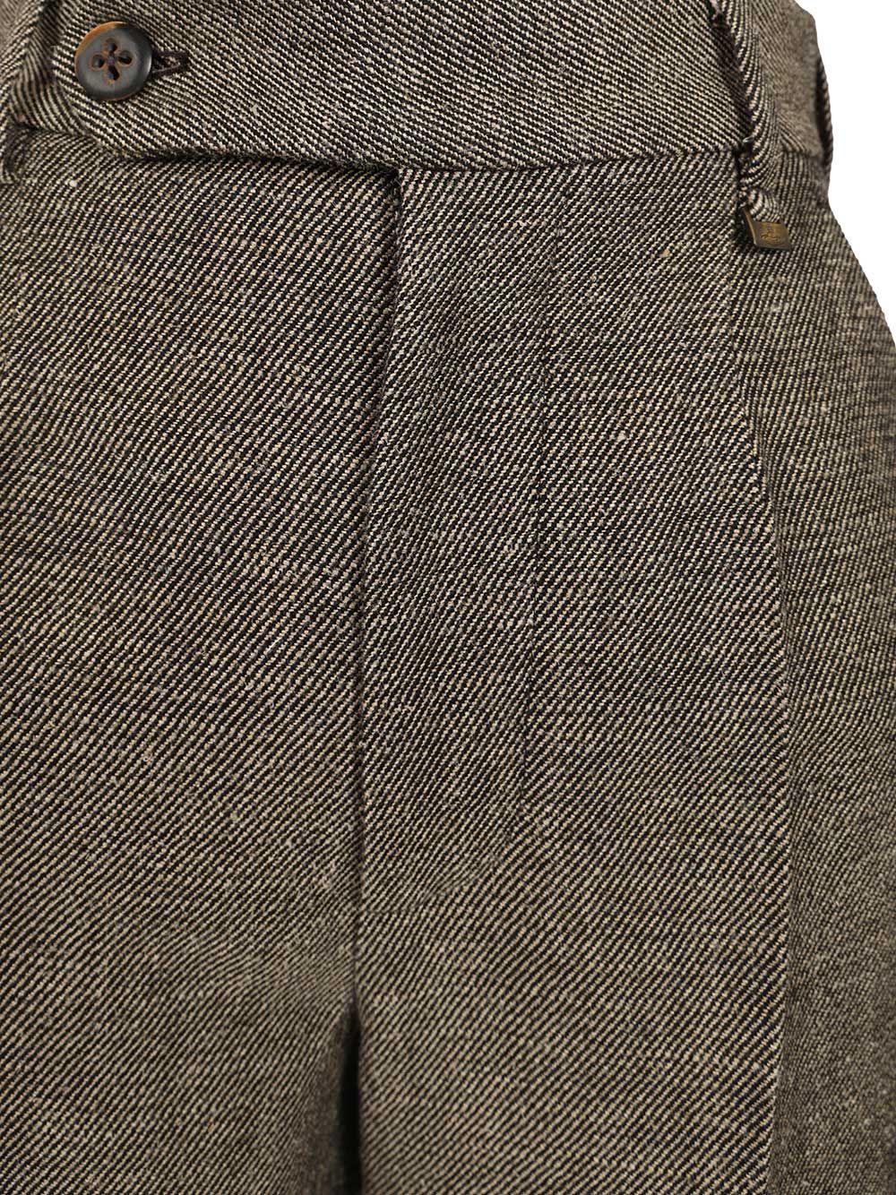 Lauren Trousers Beige Linen Virgin Wool