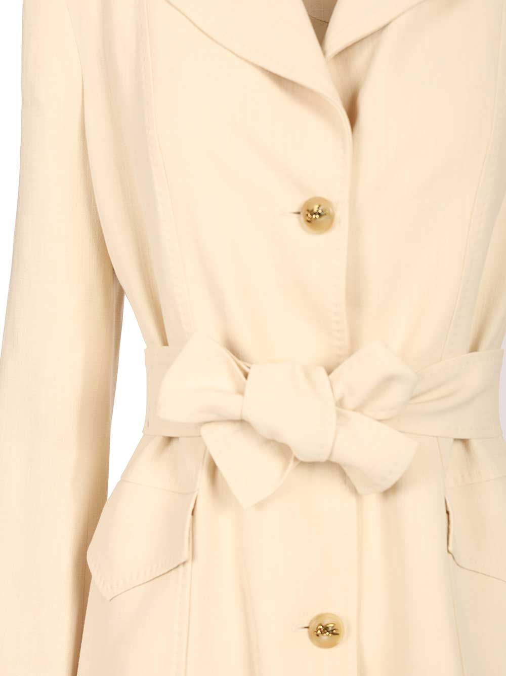 Safari Blazer White Viscosa Jacket