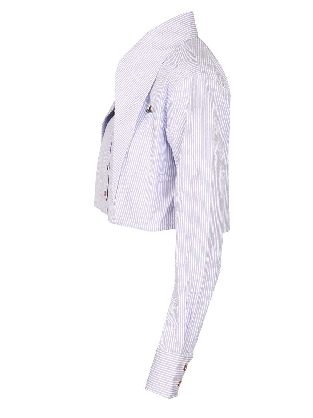 Shirt With Heart Cutout White Cotton