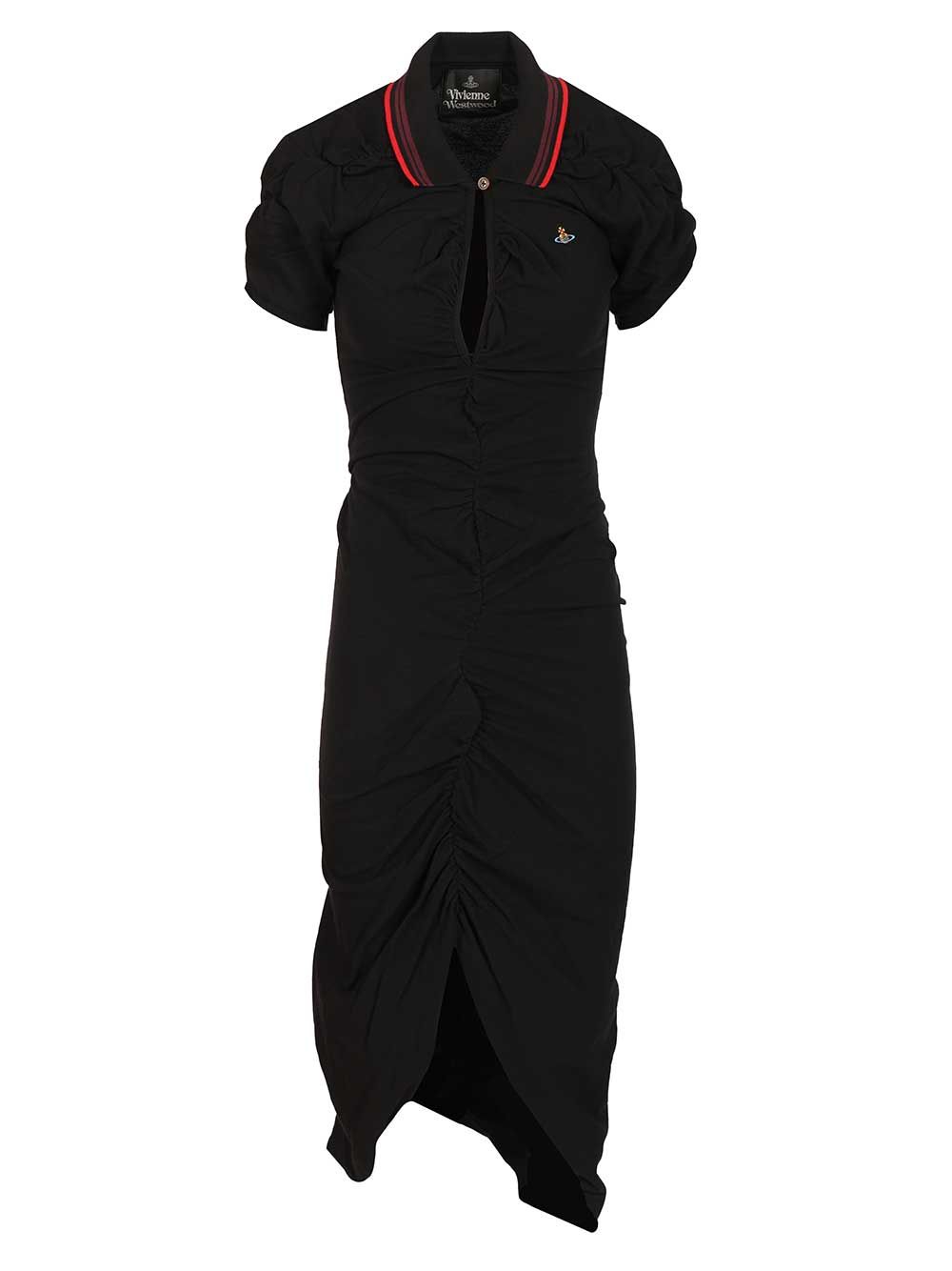 Pulling Cotton Dress Black