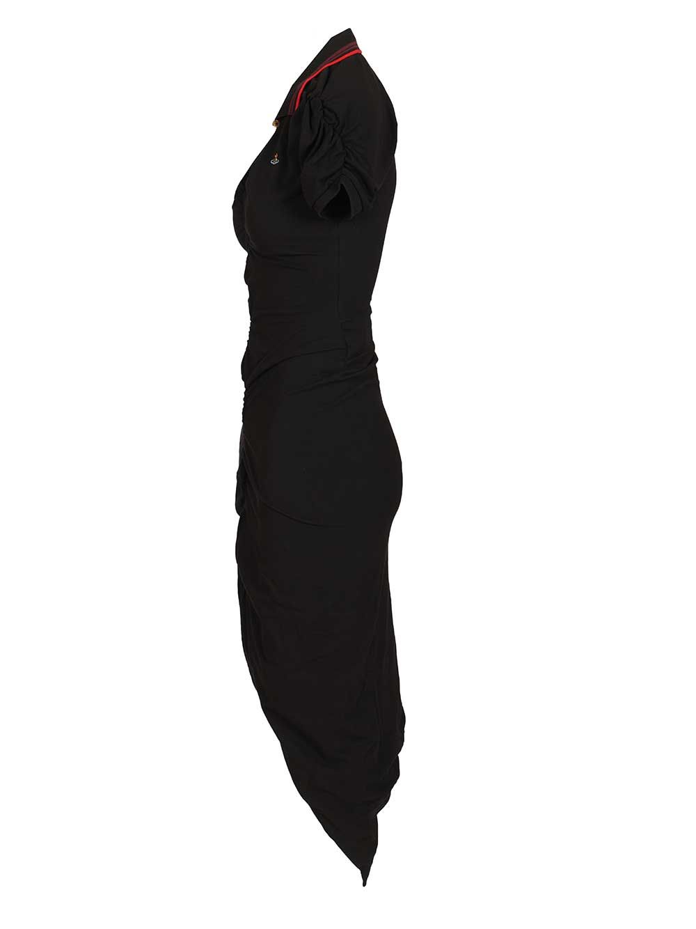 Pulling Cotton Dress Black