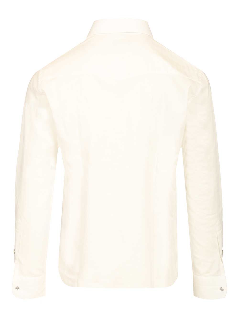 Slim fit western shirt White Cotton