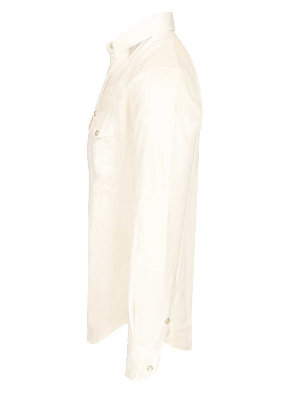 Slim fit western shirt White Cotton