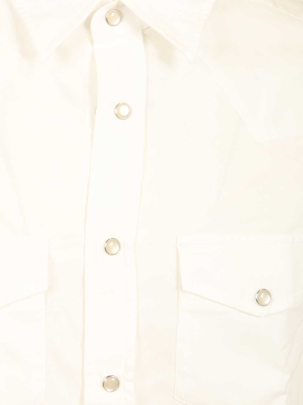 Slim fit western shirt White Cotton