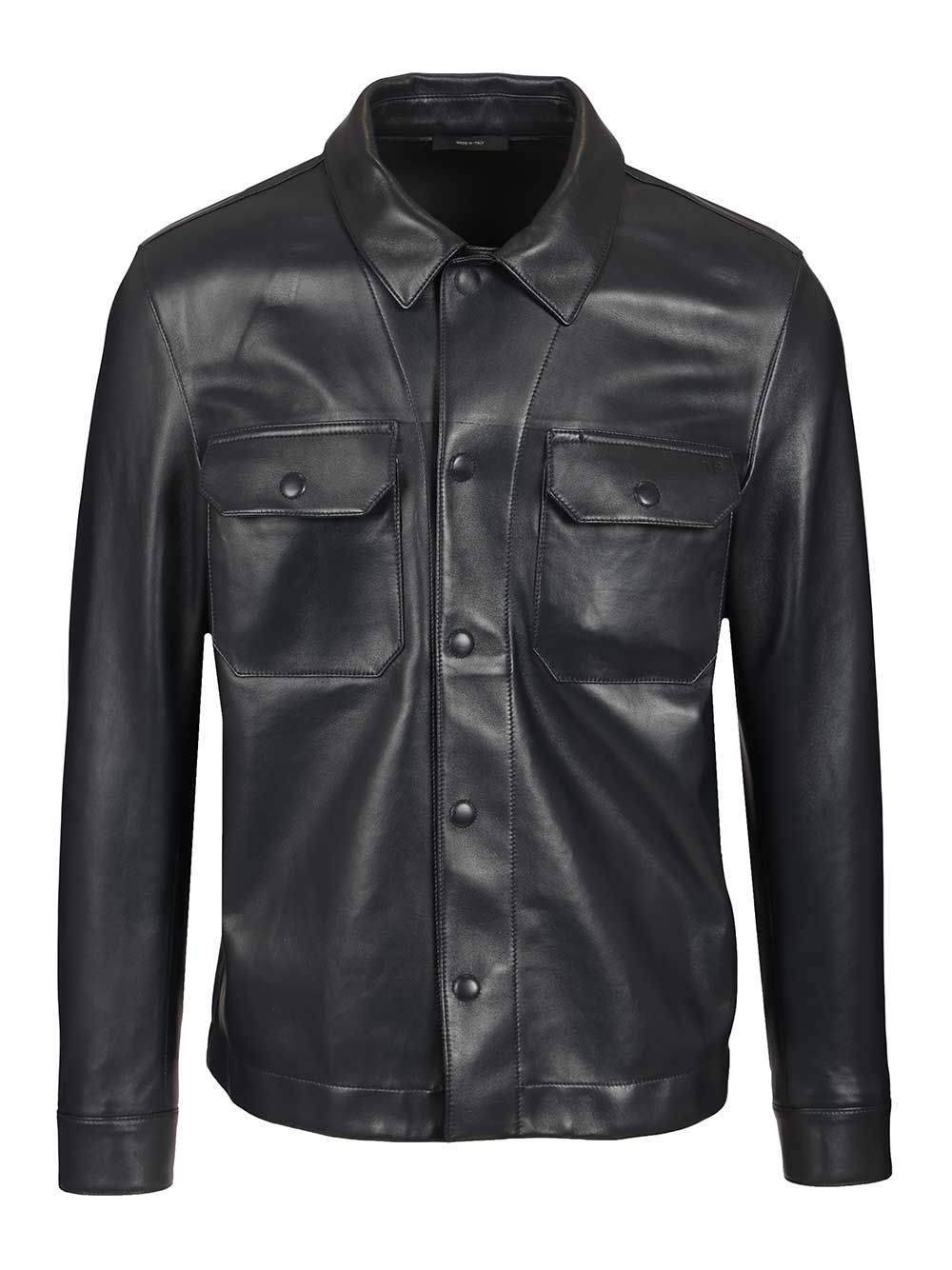 Leather Jacket Blue