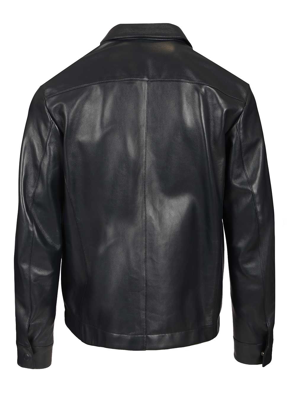 Leather Jacket Blue