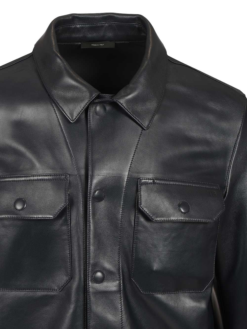 Leather Jacket Blue
