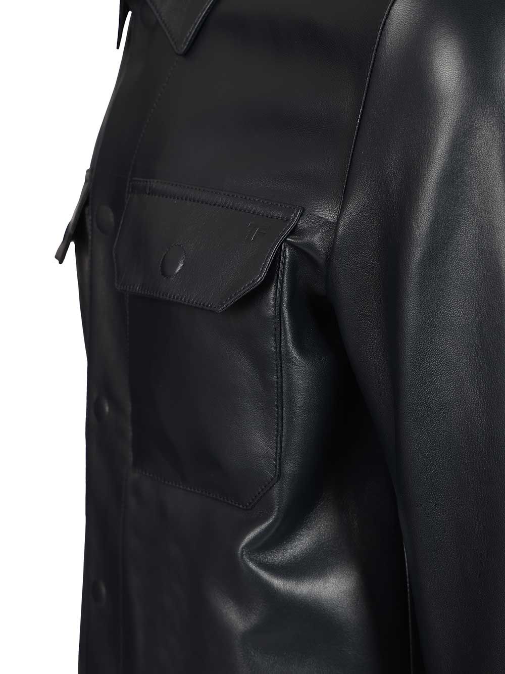 Leather Jacket Blue