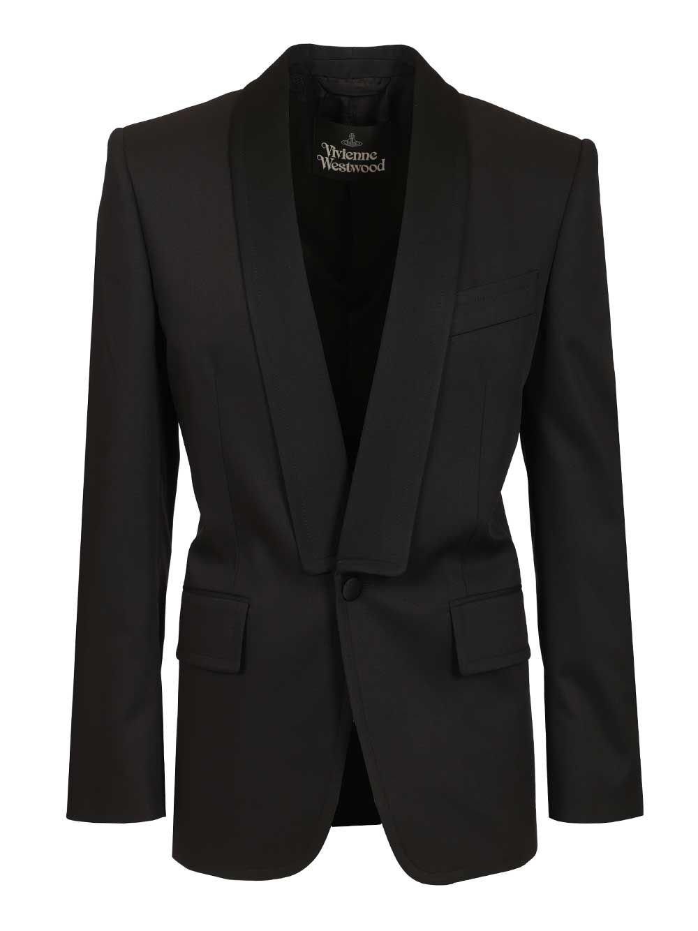 Tuxedo jacket Humphrey Black Virgin Wool