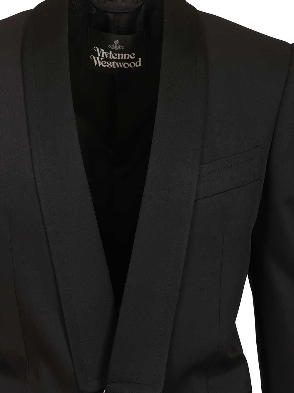 Tuxedo jacket Humphrey Black Virgin Wool