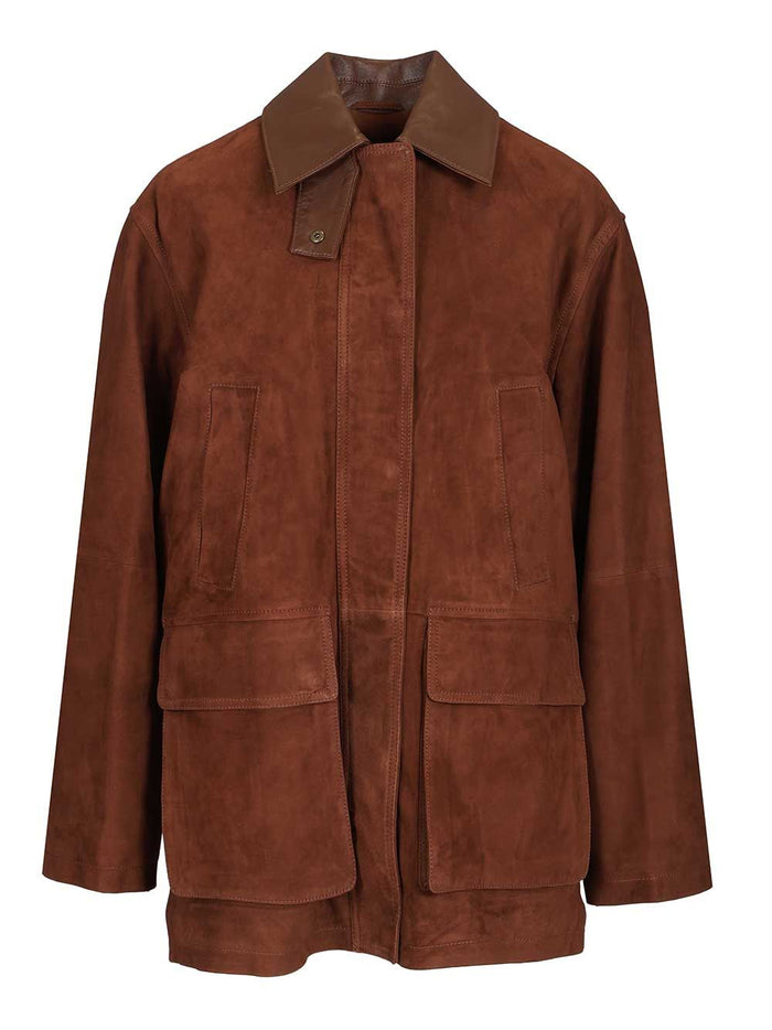 Suede jacket Elsa Brown Lamb Leather
