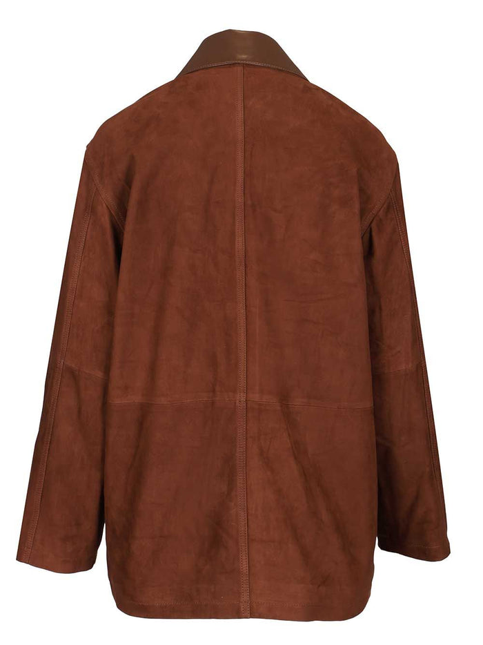 Suede jacket Elsa Brown Lamb Leather