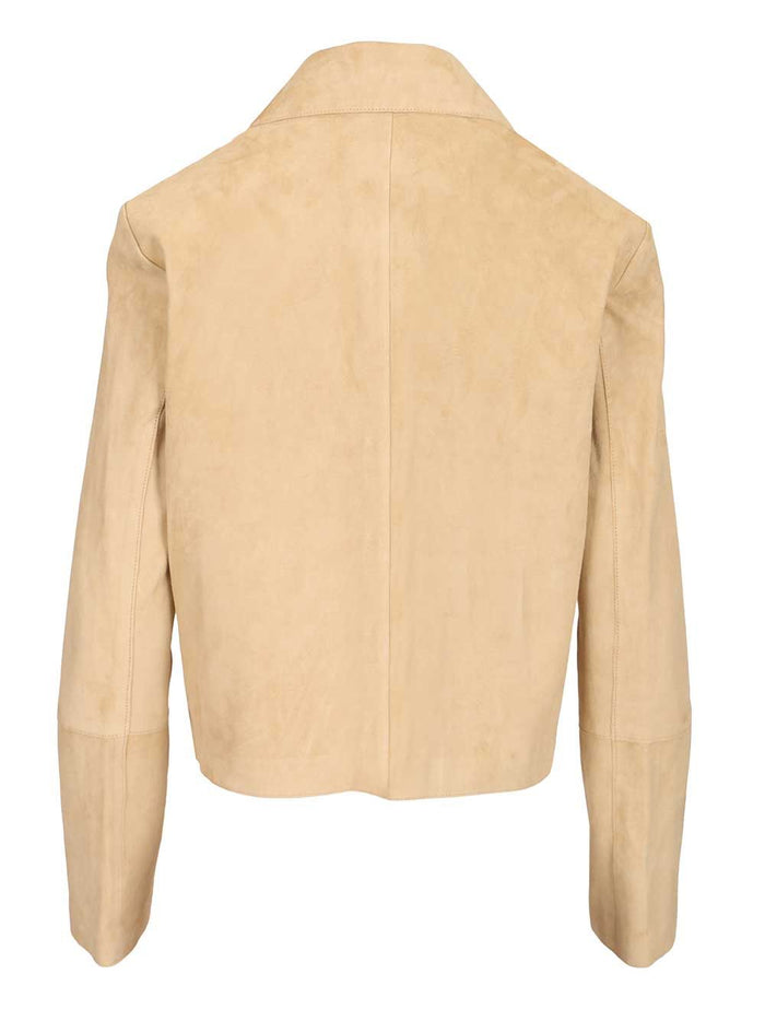 Emy suede jacket Beige Goat Leather No Lining