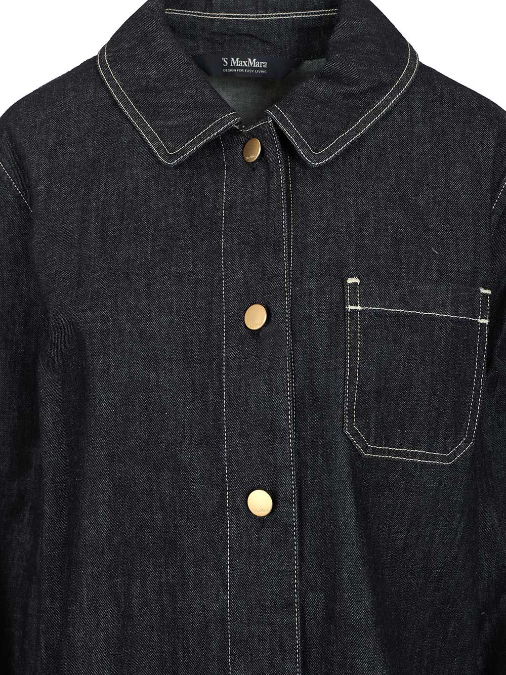 Denim Shirt Blue Cotone Casual