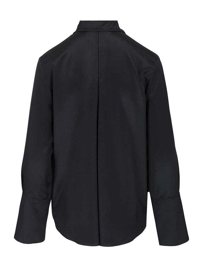 Oversized shirt Voliera Blue Silk