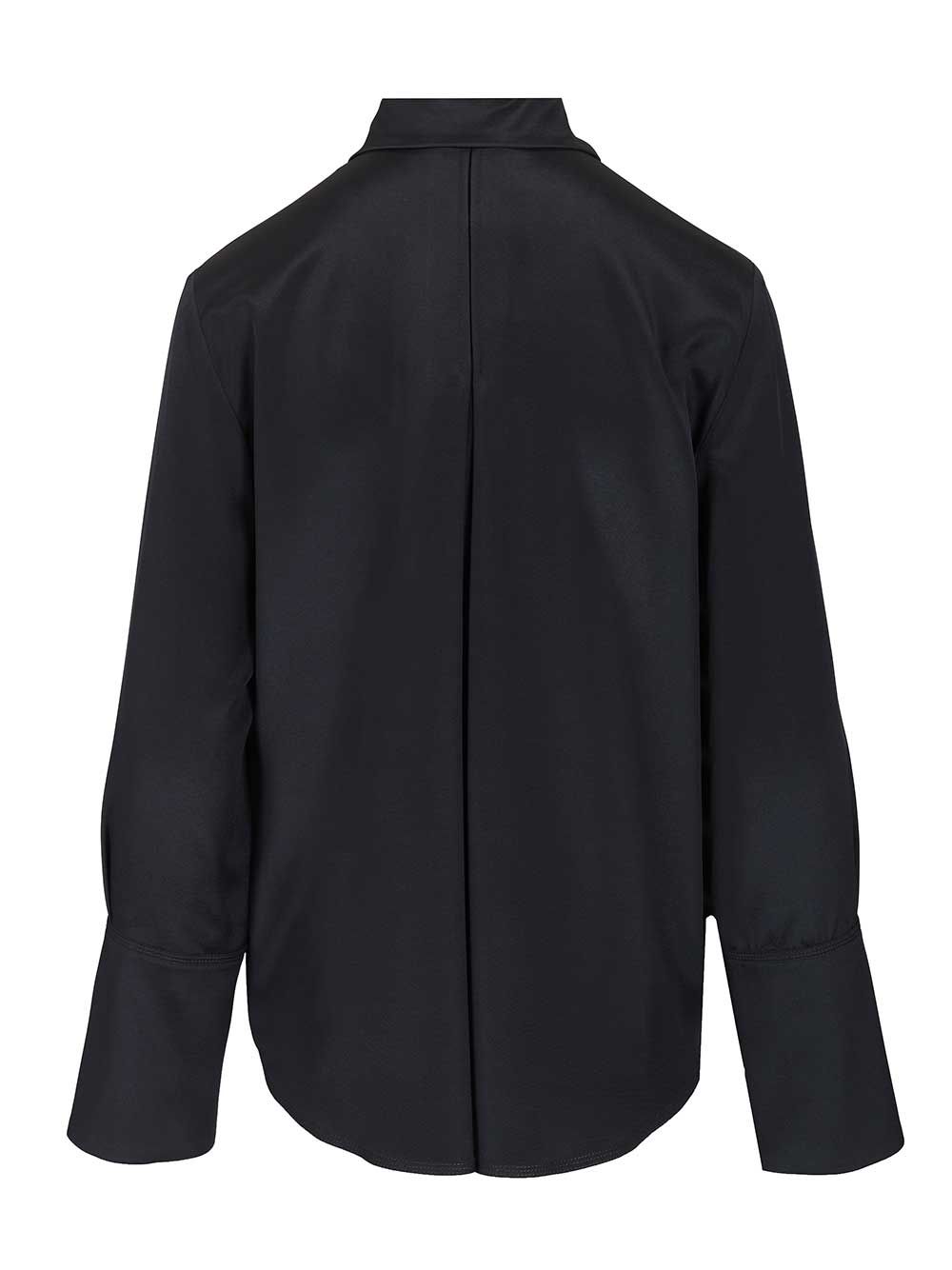 Oversized shirt Voliera Blue Silk