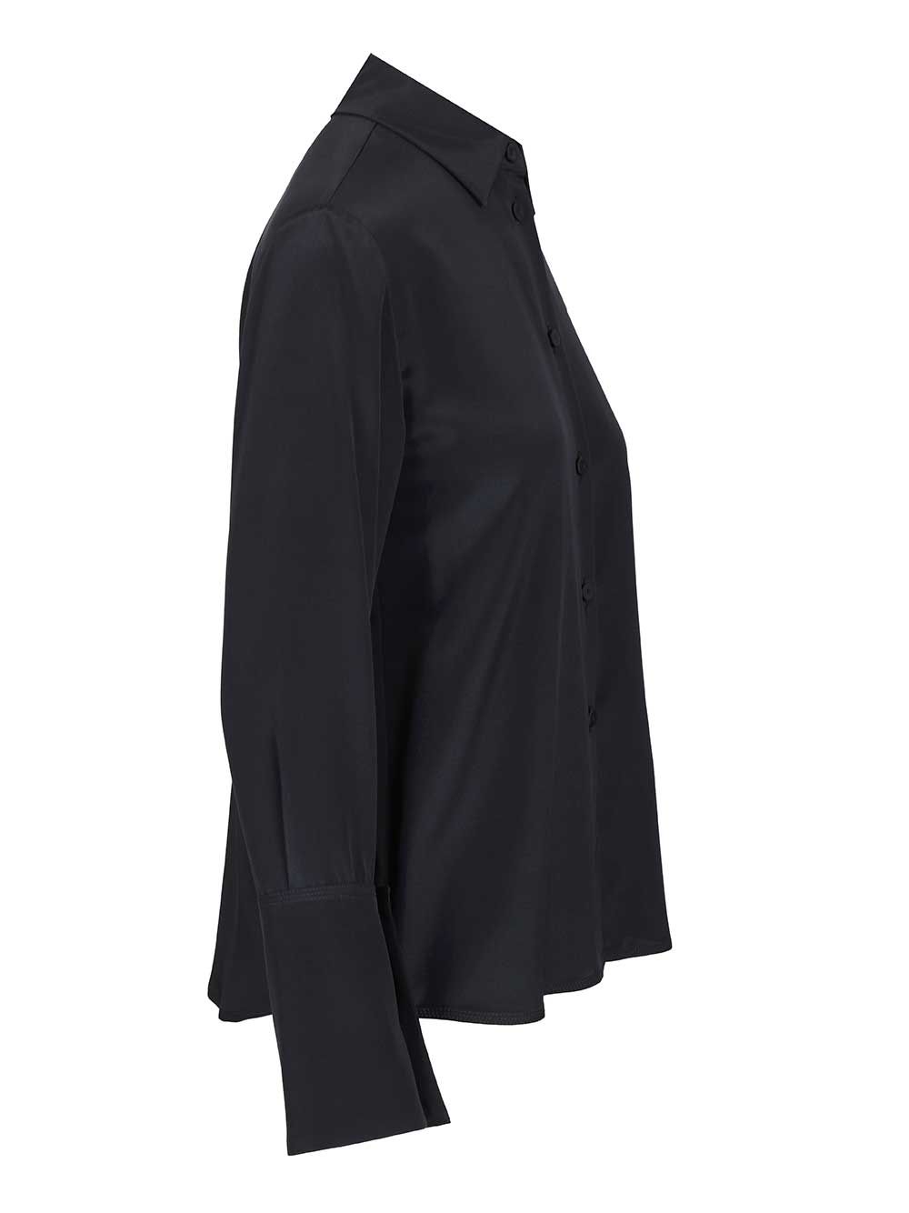 Oversized shirt Voliera Blue Silk