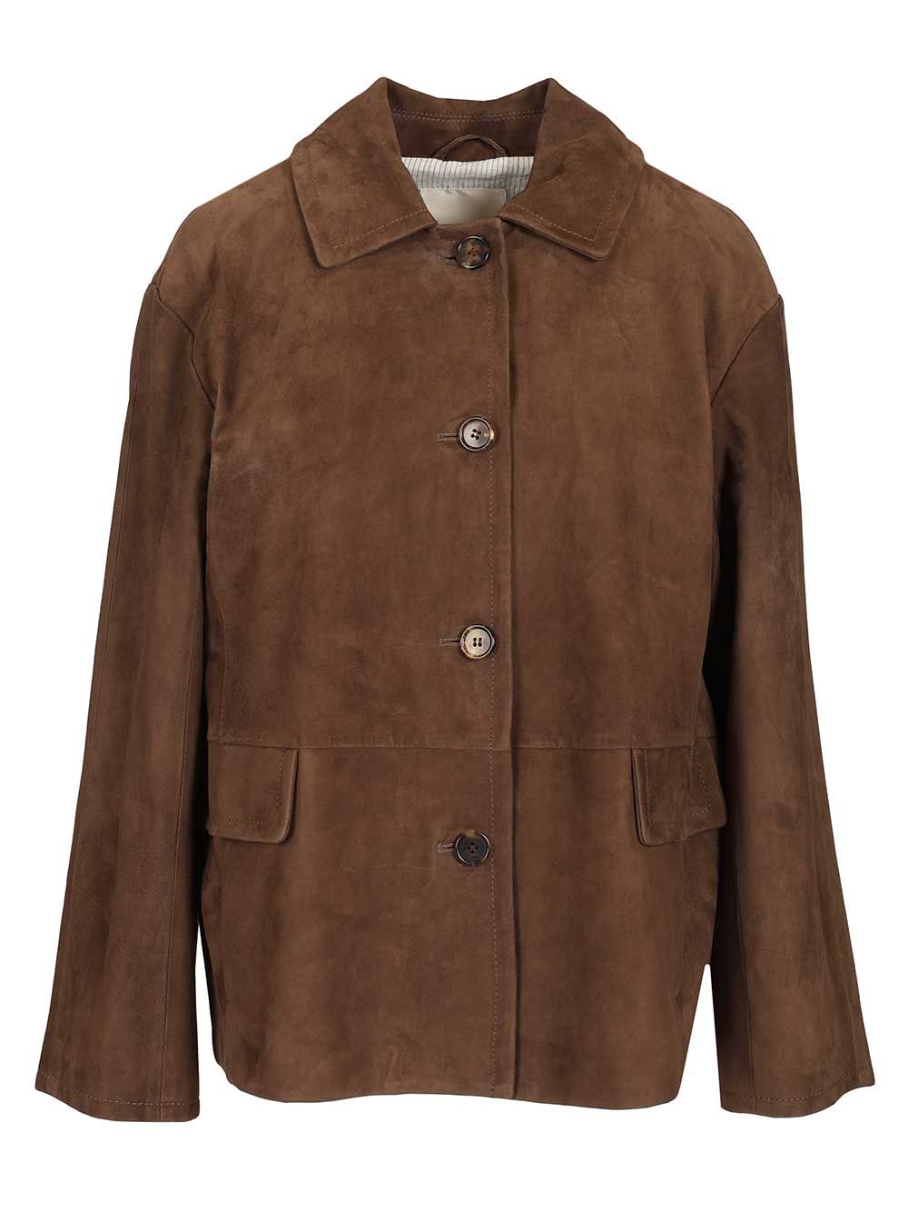 Suede jacket Brown 1oo% Learther
