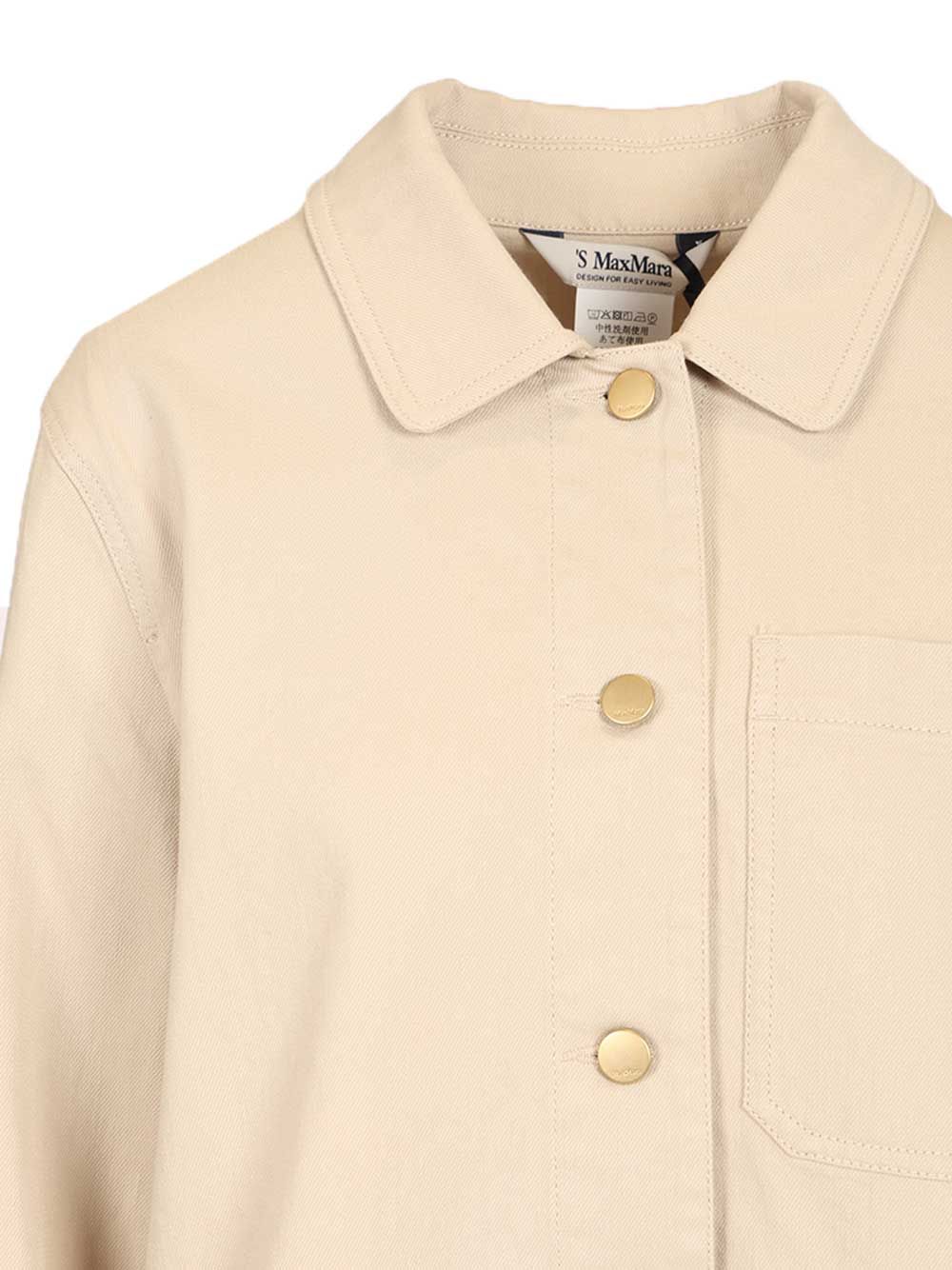 Shirt Jacket Beige Cotone Casual