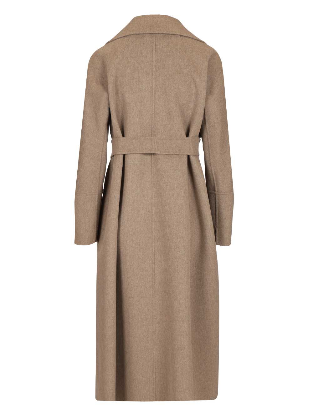 Dressing gown coat Grey Lana Vergine Ovis Aries
