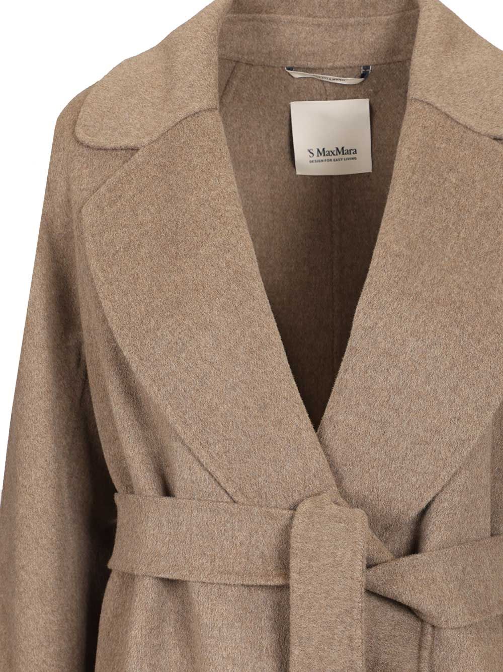 Dressing gown coat Grey Lana Vergine Ovis Aries