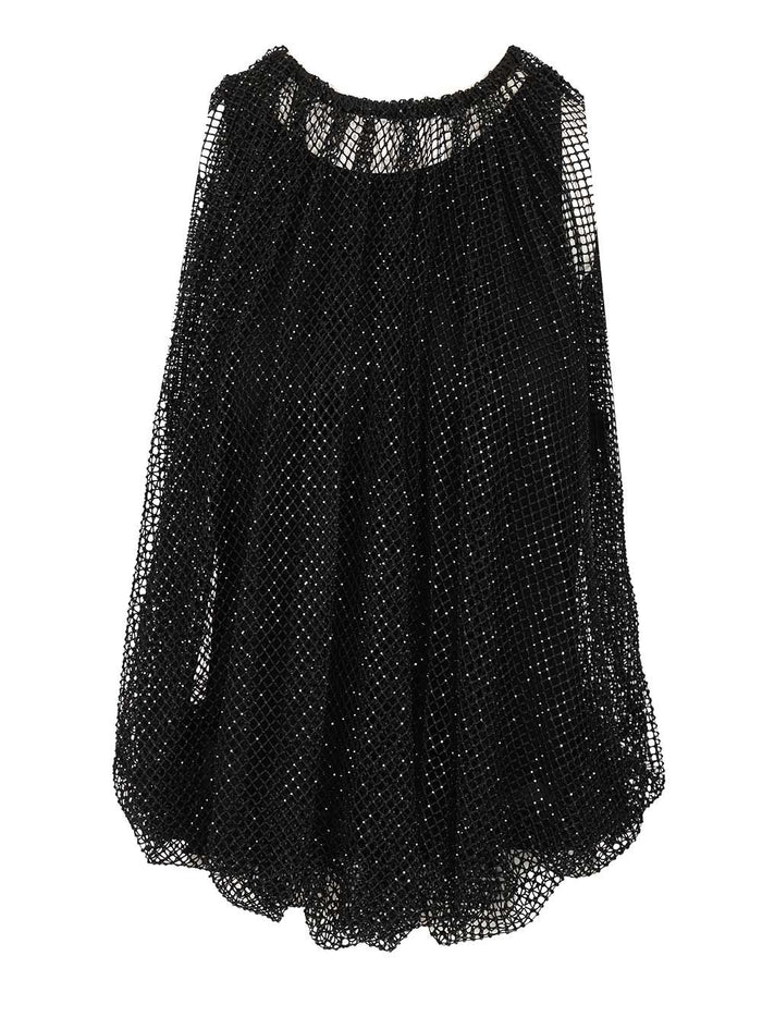 Mesh top with crystals Black Tops