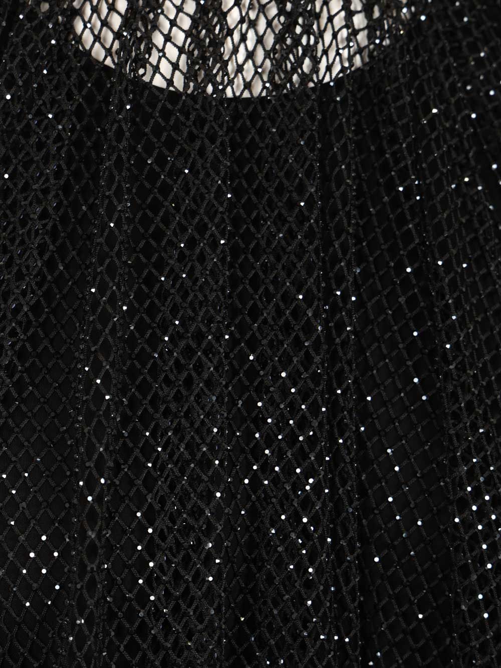Mesh top with crystals Black Tops