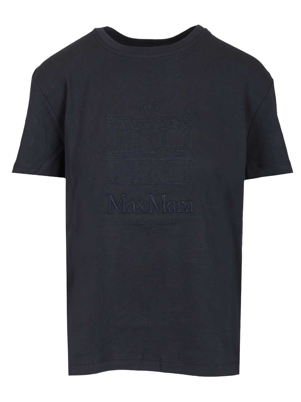 Jersey T-shirt Blue Cotton