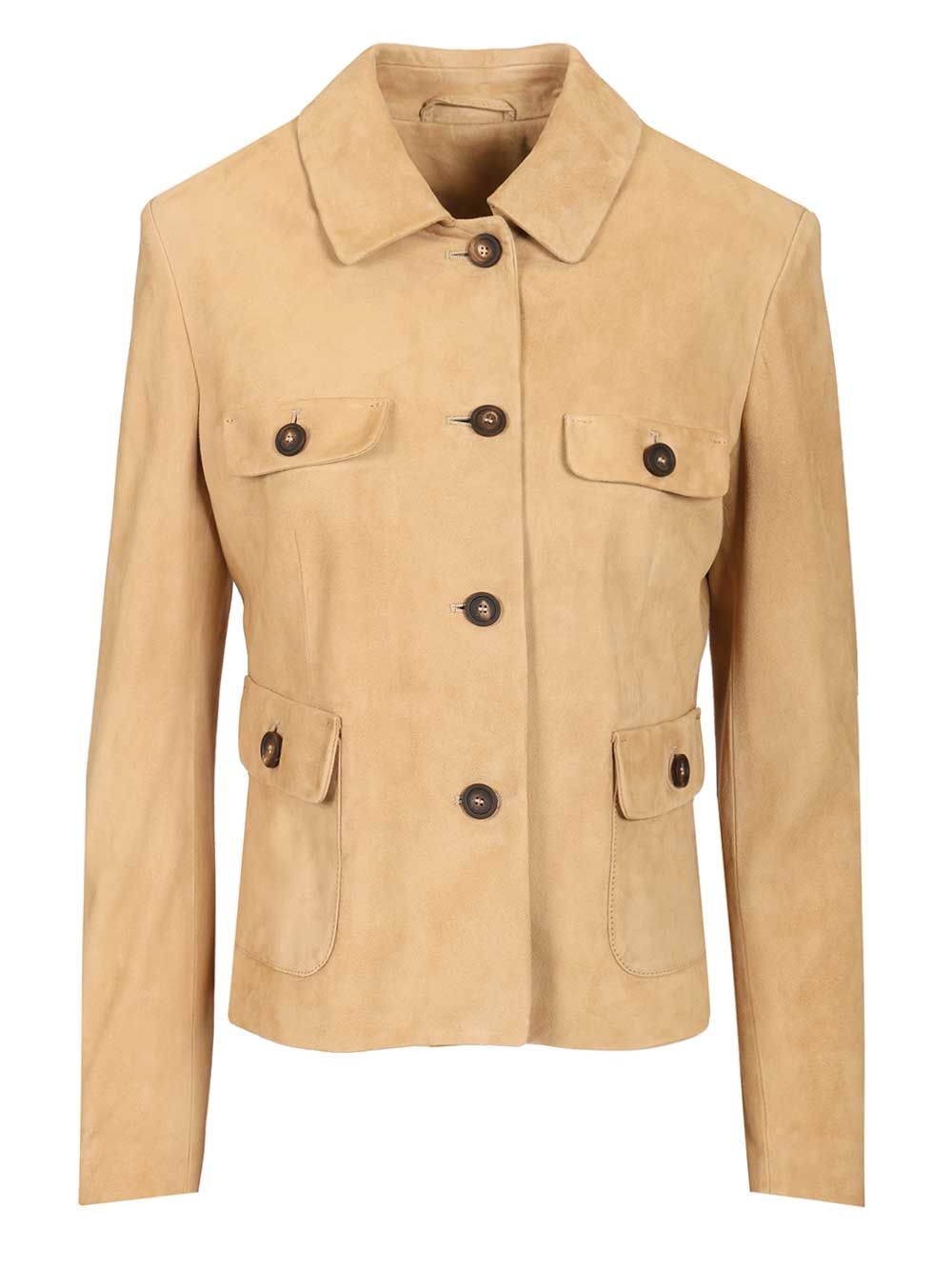 Suede Jacket Brown Lamb Leather