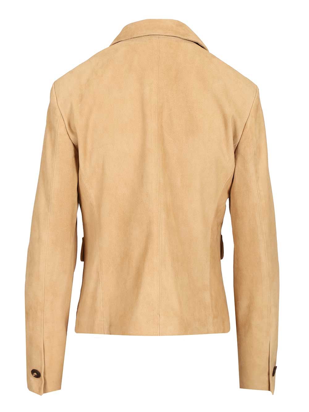 Suede Jacket Brown Lamb Leather