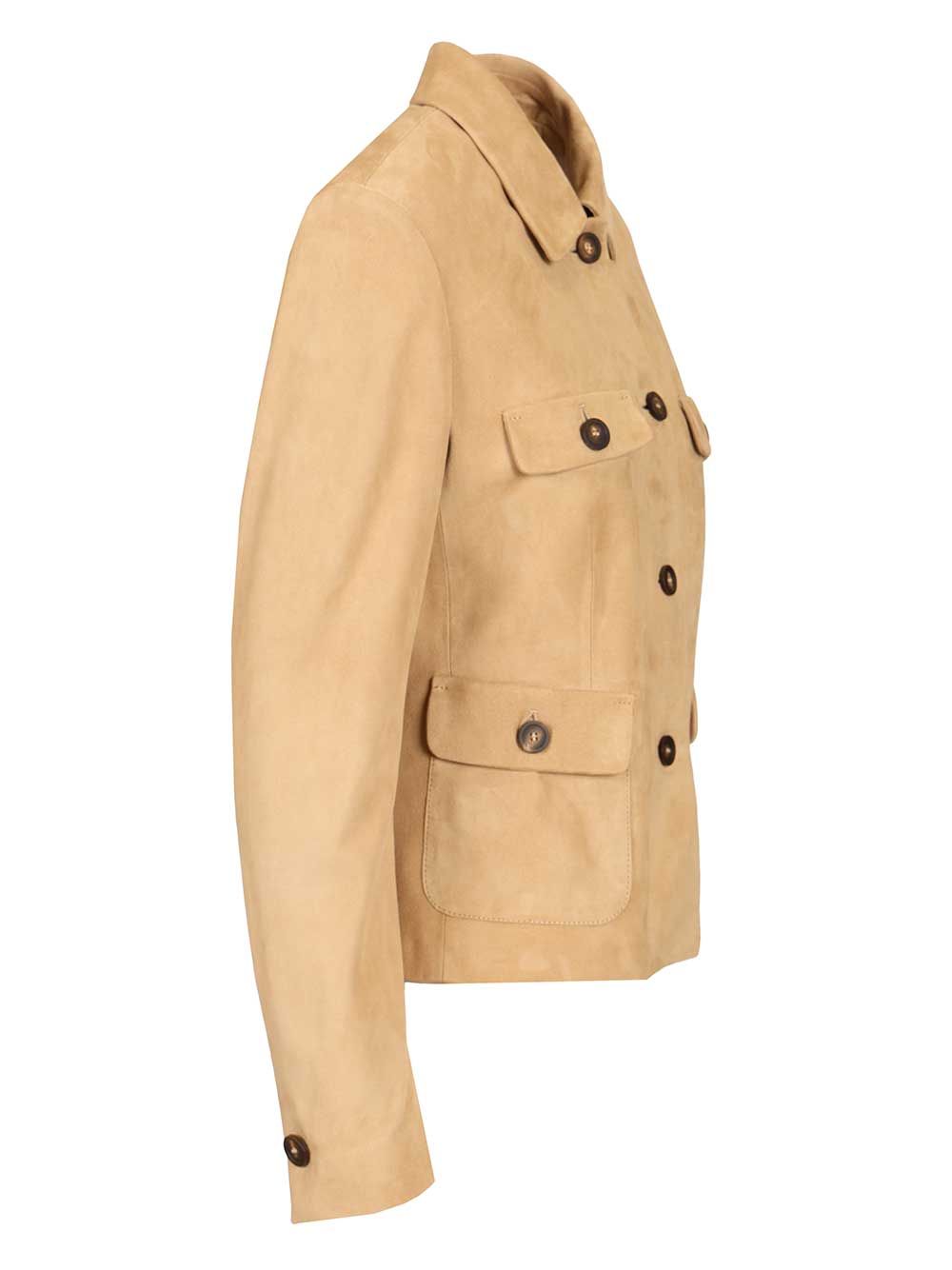 Suede Jacket Brown Lamb Leather