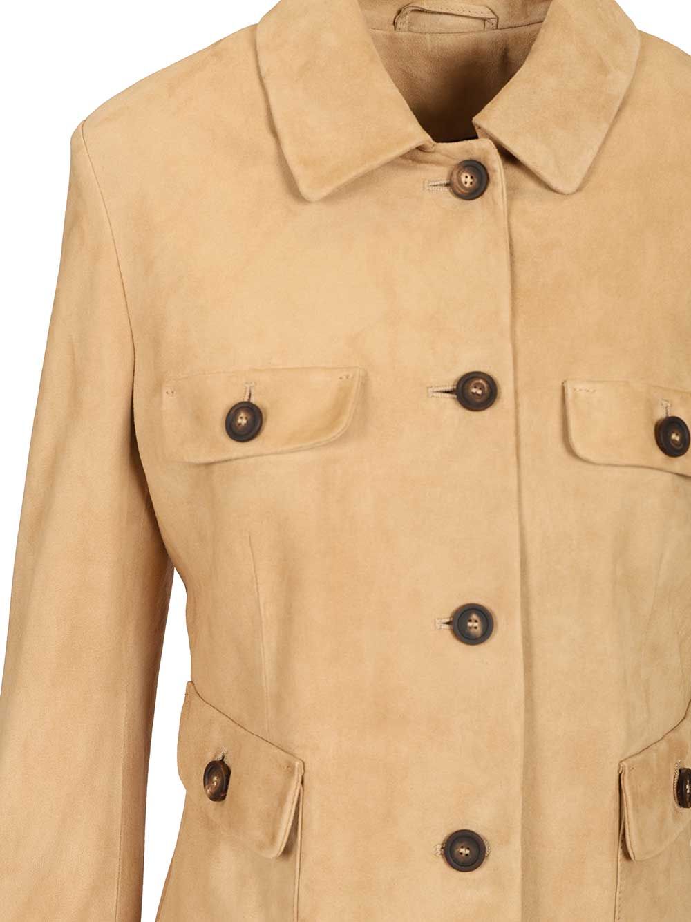 Suede Jacket Brown Lamb Leather