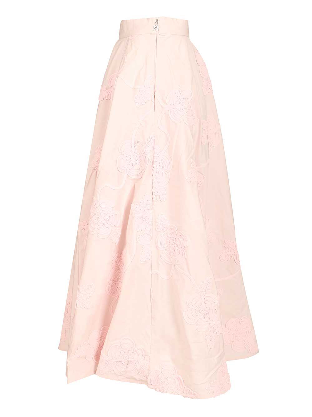 The Flower Maxi Light Pink long skirt Rose Cotton