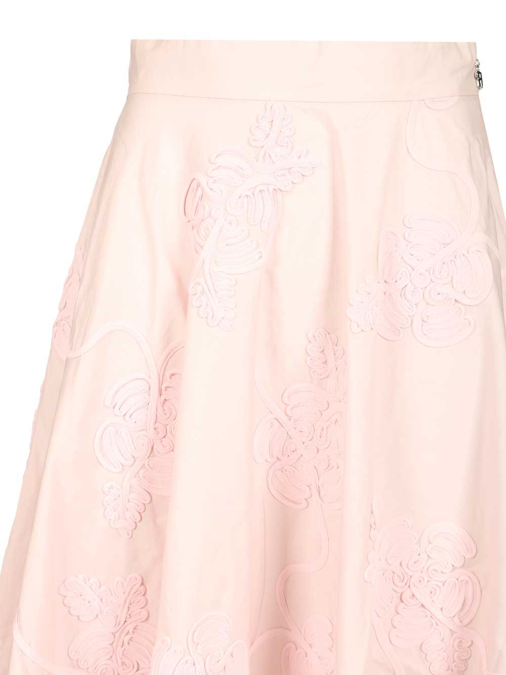 The Flower Maxi Light Pink long skirt Rose Cotton