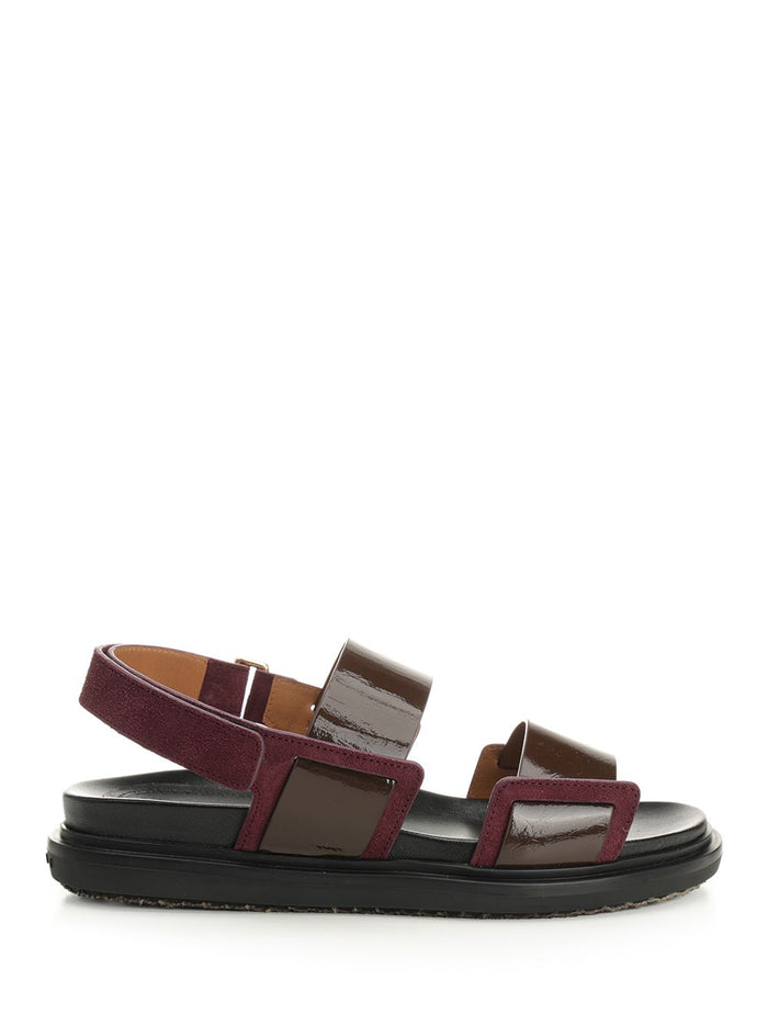 Fussbett two-tone leather slingback sandals Multicolor Calf - Scarpe Basse