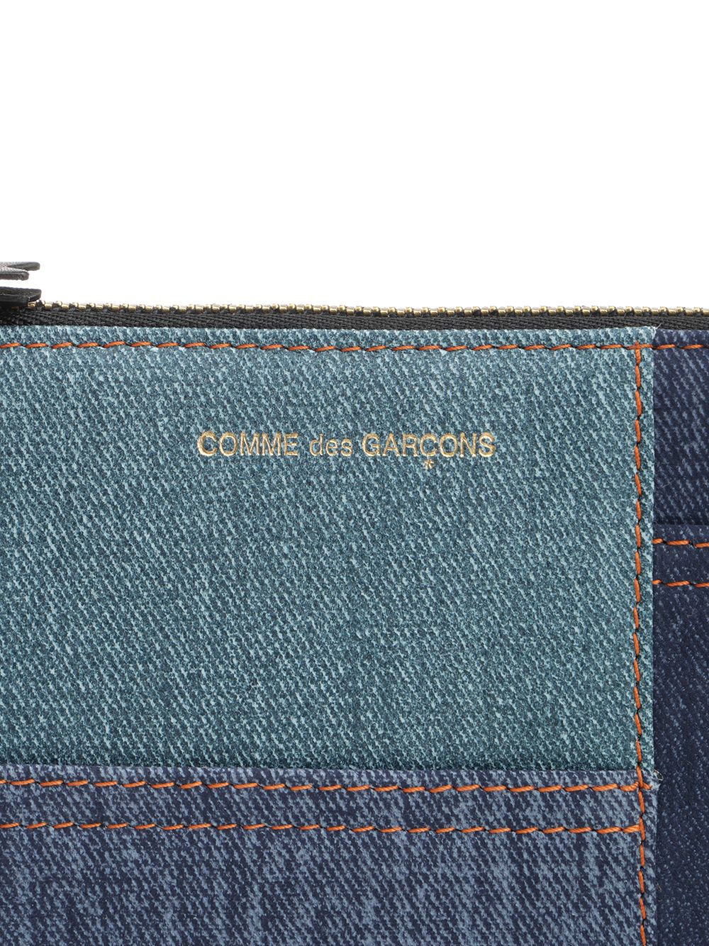 Patchwork Pouch Blue Lambskin Small Leather Goods