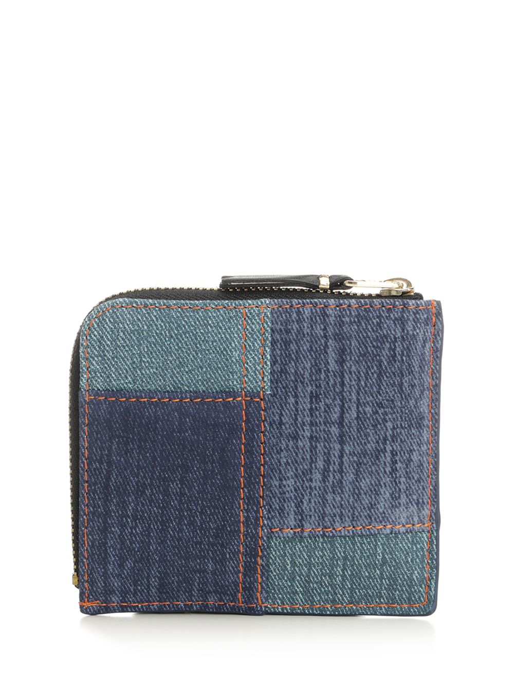 Patchwork Wallet Blue
